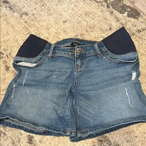 Indigo Blue Women's Jean Shorts - Dark Blue